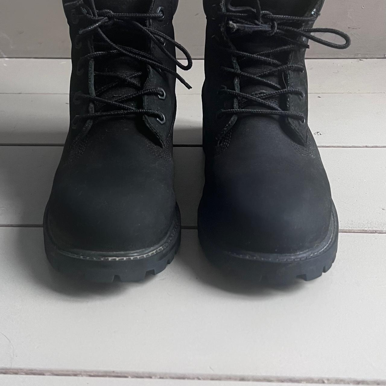 Black Timberland Boots - Depop