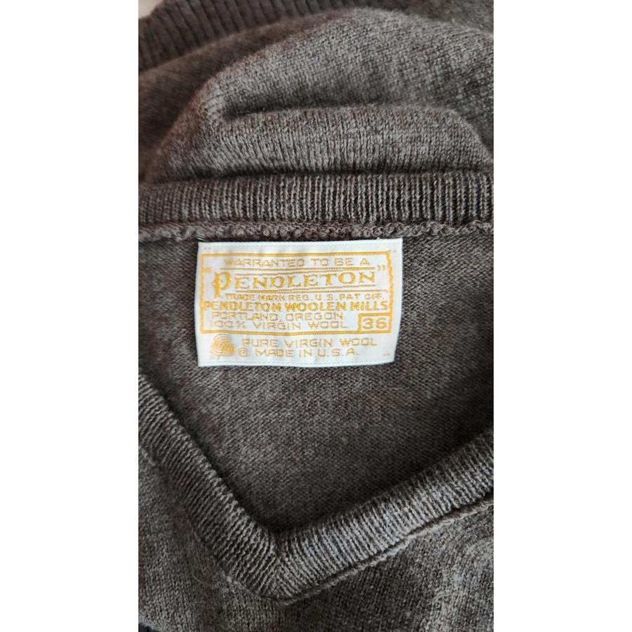 Pendleton Men's Sweater - Brown – Pendleton Brown… - image 5