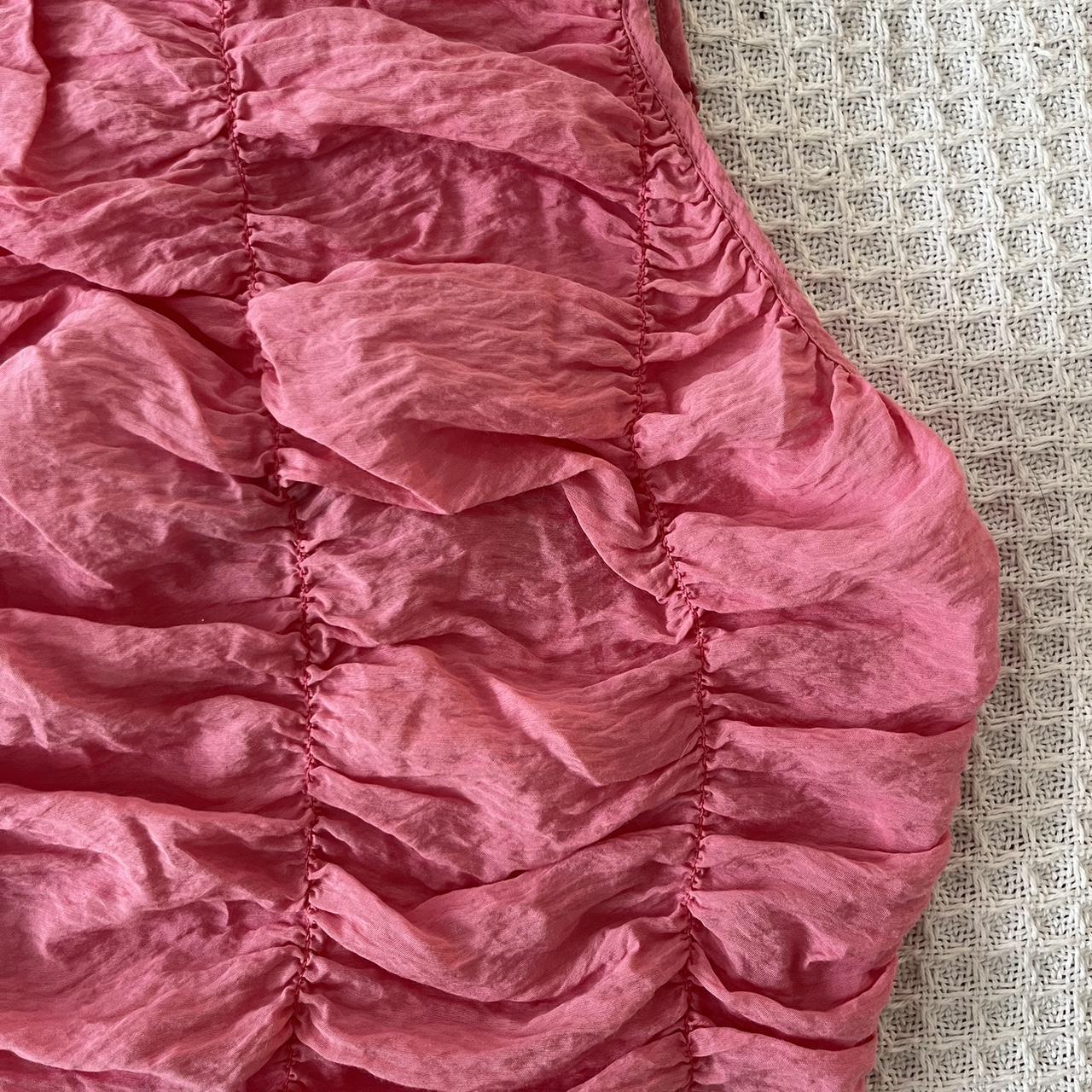 Zara Women's Pink Vest Depop