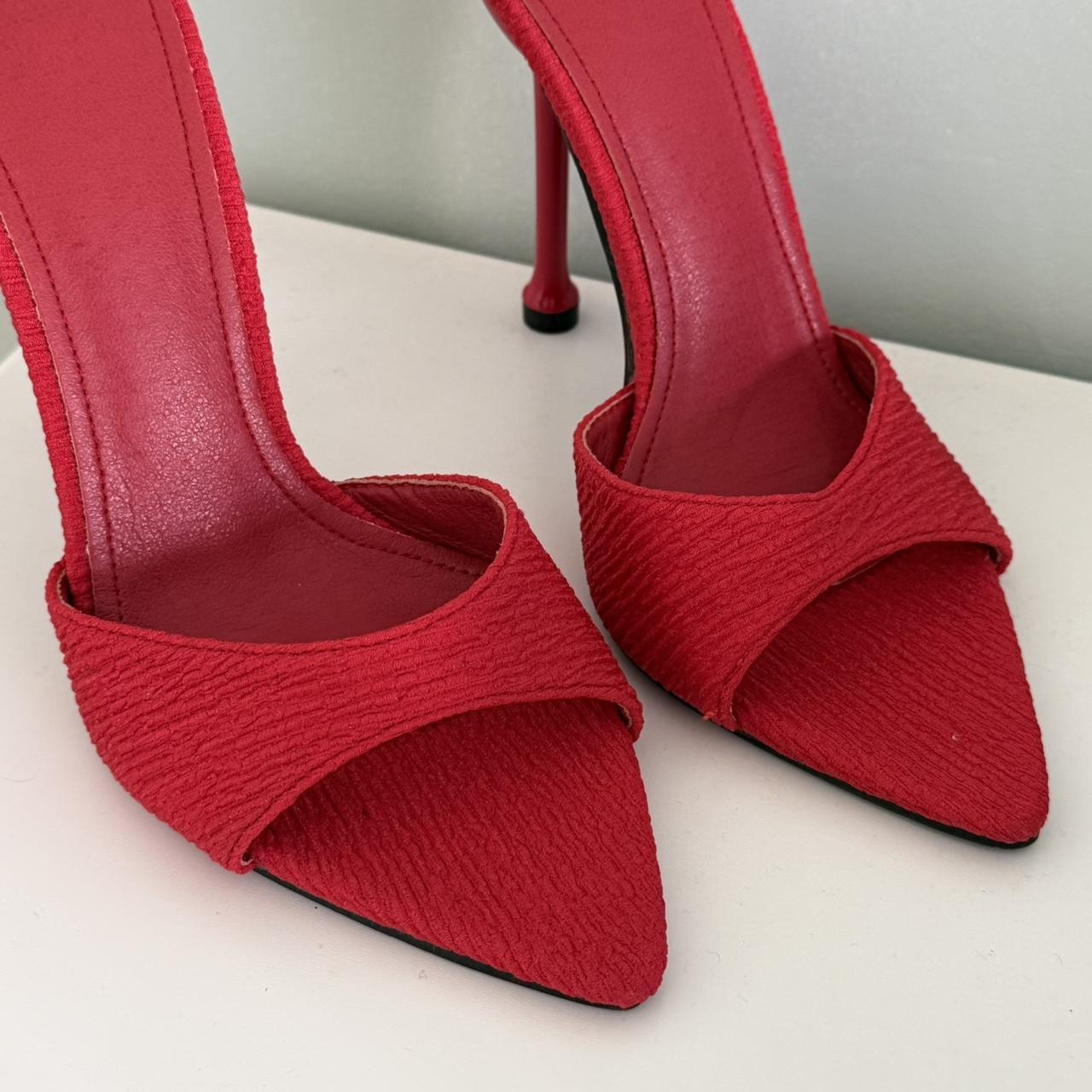 Source Unknown Women's Mules - Red - US 6 – scarl… - image 3