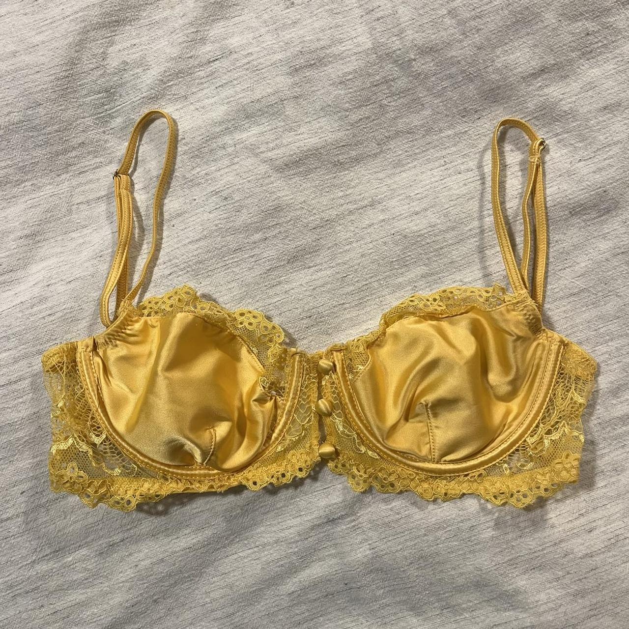 Urban Outfitters Women's Yellow Panties Depop