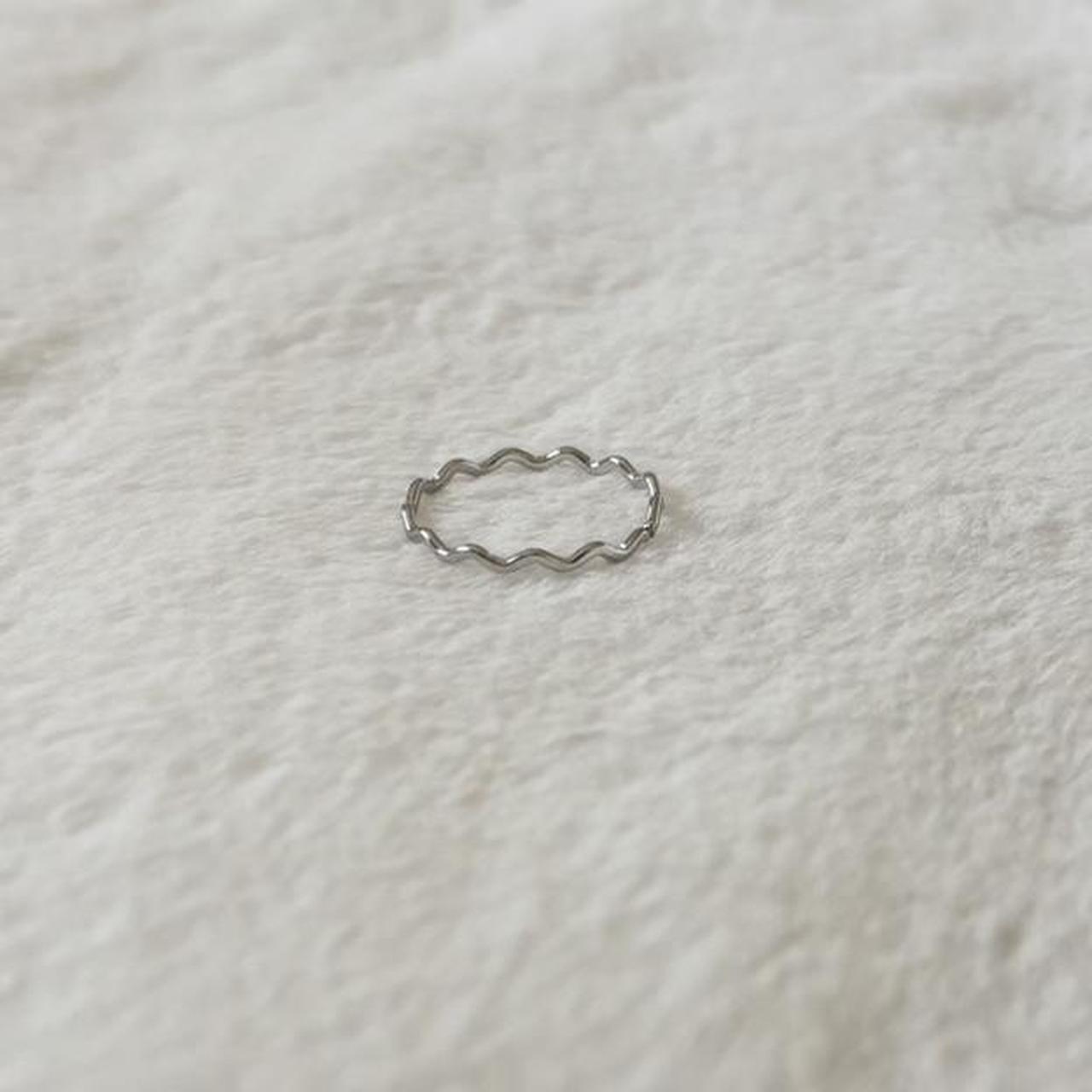 Women's Ring - Silver – Silver wave ring #wave #j… - image 3