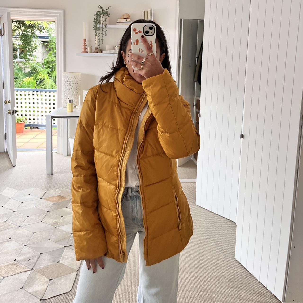 Max co Mustard puffer jacket quilted jacket