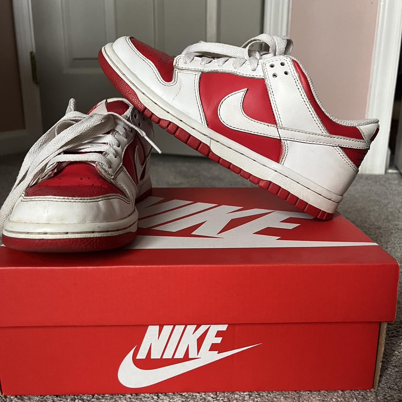 University red white low dunks 4.5 Youth #lowdunks... - Depop