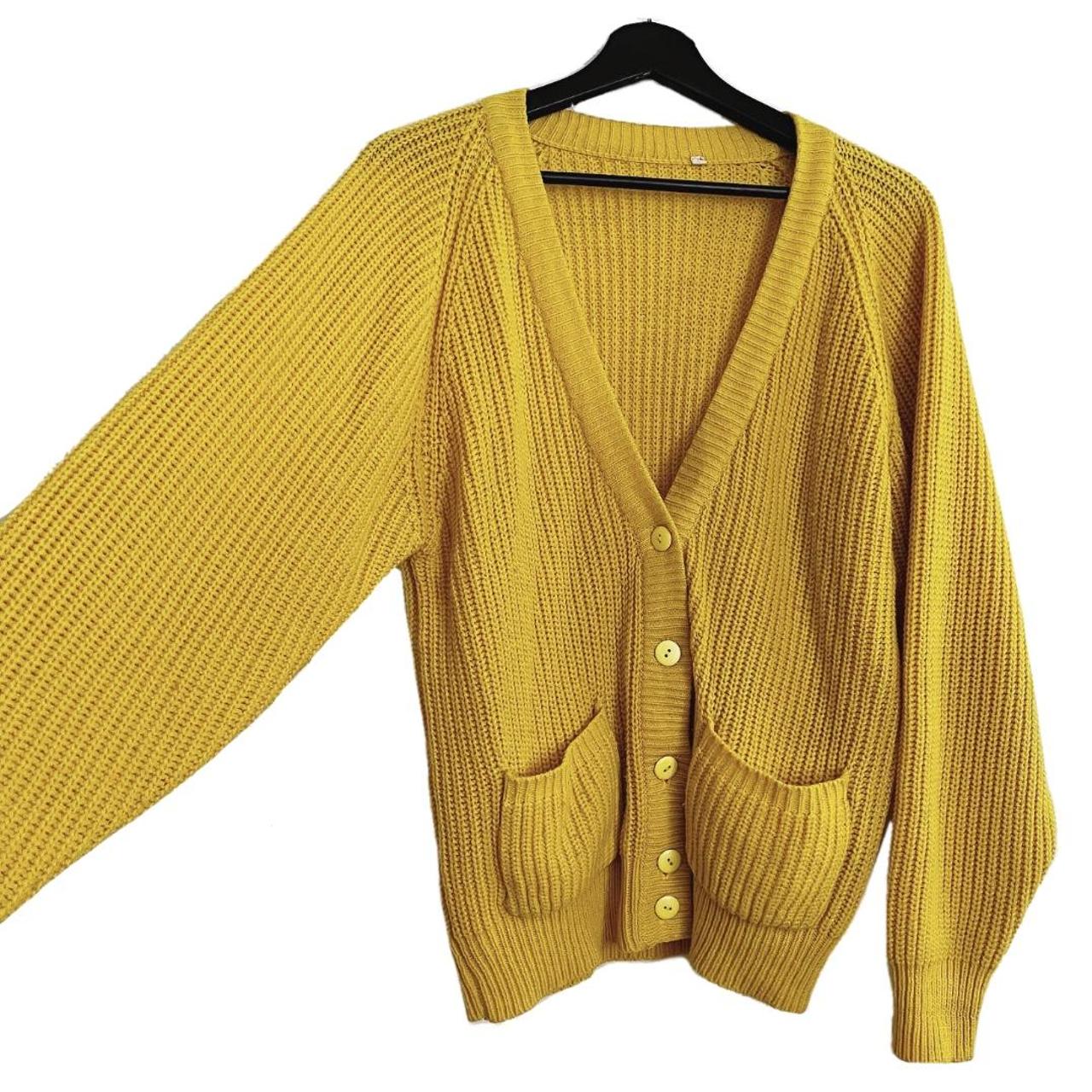 Women's Yellow Cardigan | Depop