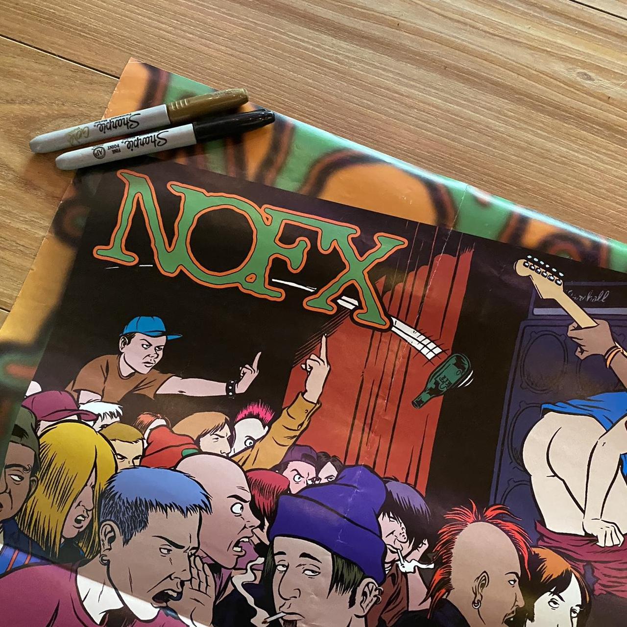 NOFX promo poster for the I Heard They Suck Live | Depop