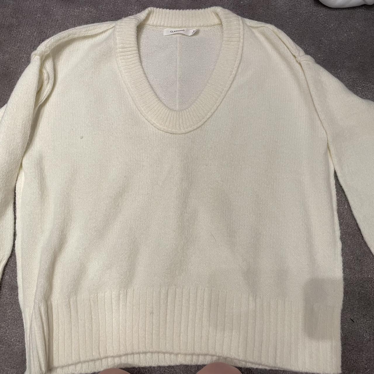 Glassons suuuuper soft white/ cream knit jumper. So... - Depop