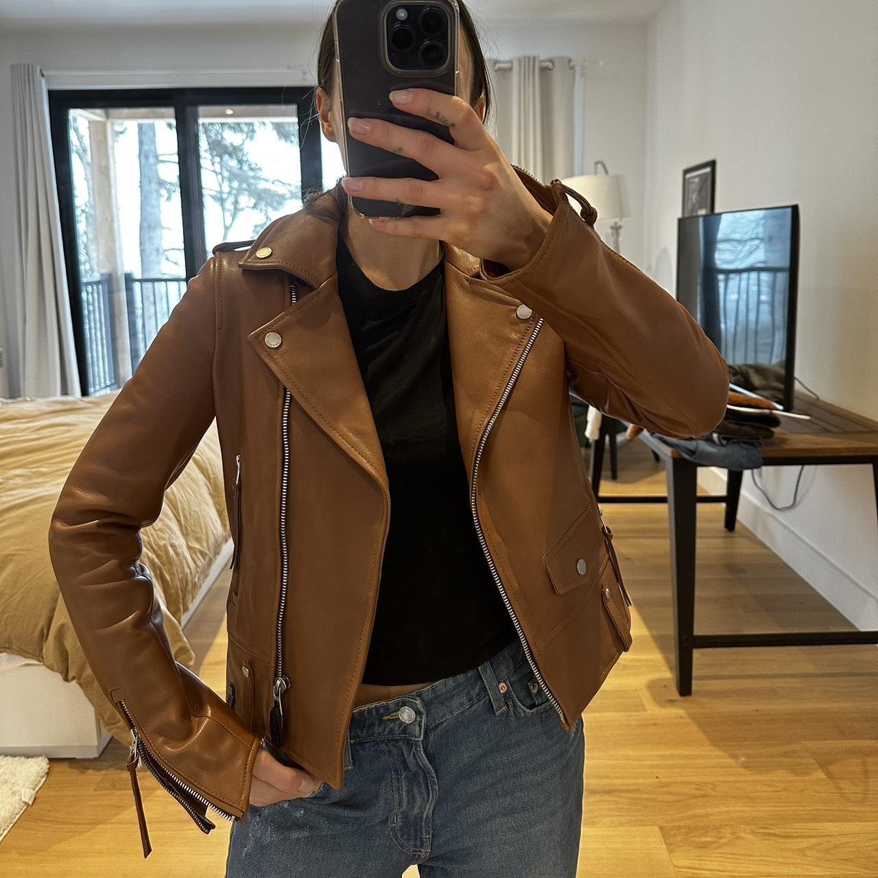 On sale Nwot's COACH Lamb Leather Jacket