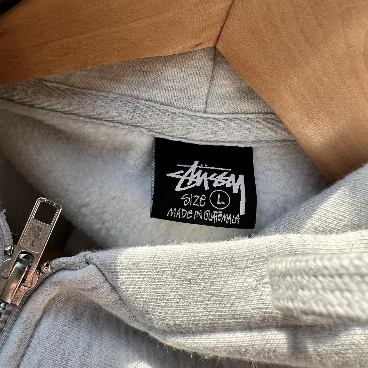 Stussy Honolulu grey zip up hoodie Bought at... - Depop