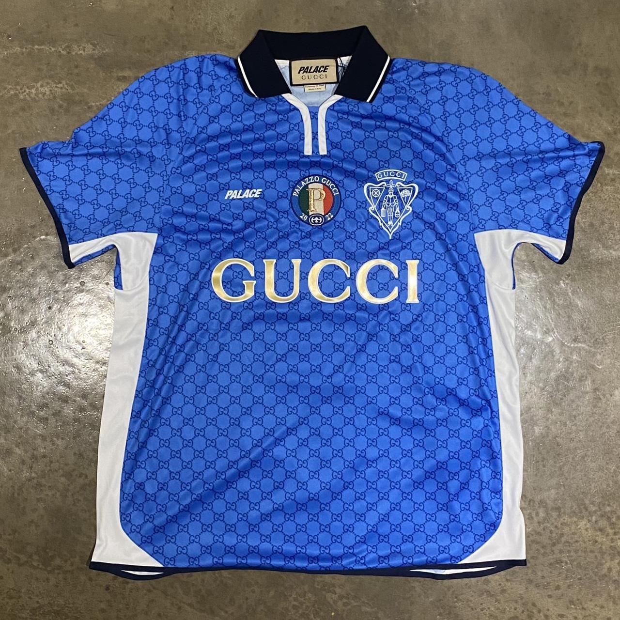 Palace X Gucci football top. Brand new with tags... - Depop