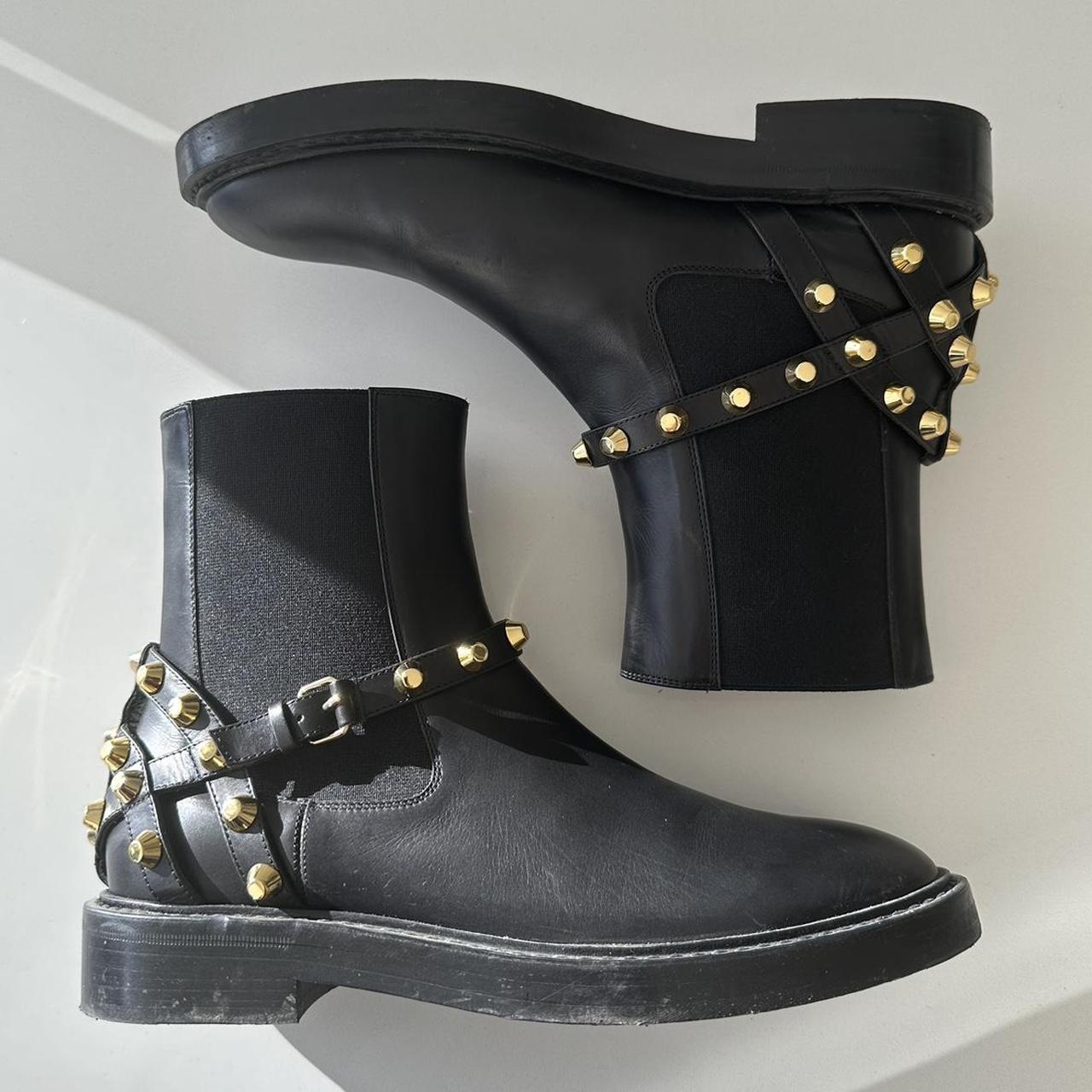 Balenciaga best sale studded boots