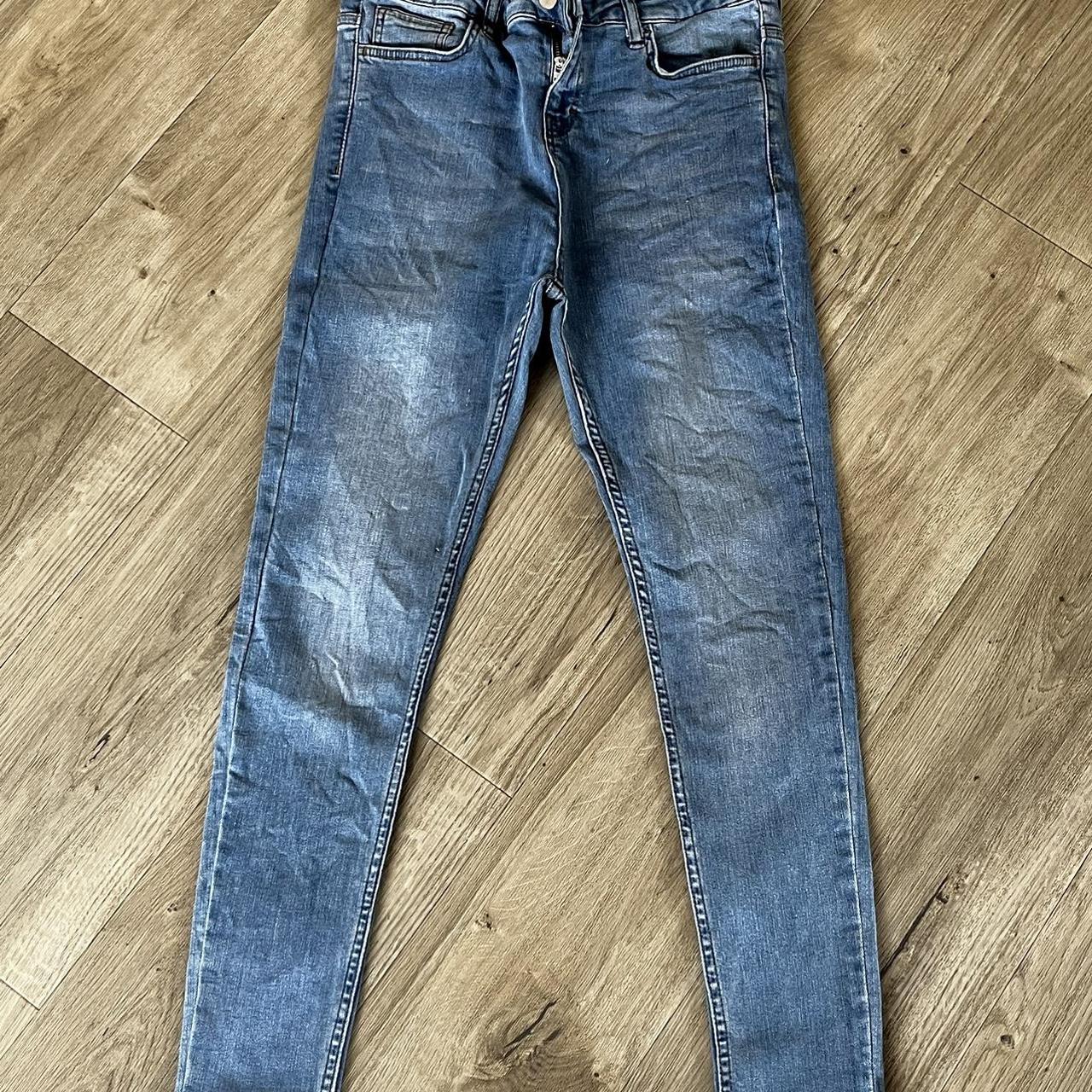 Hera Slim Jeans Light Blue Size Small Waist... Depop