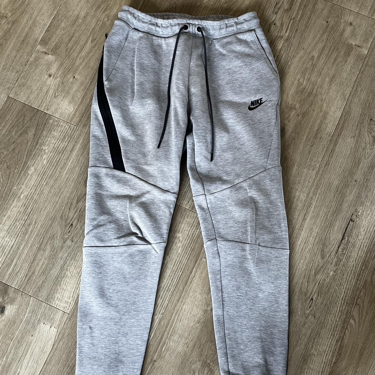 Grey Nike Tech Fleece Joggers Size Small... - Depop