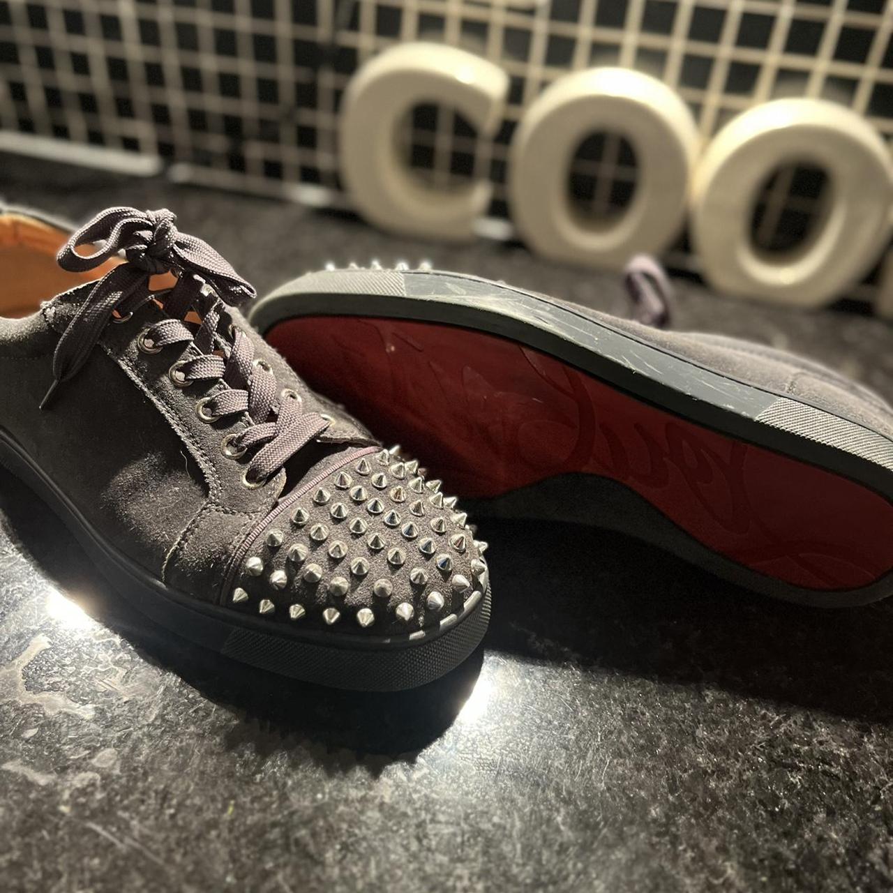 100% Authentic Grey Christian Louboutin EUR 42 UK... - Depop