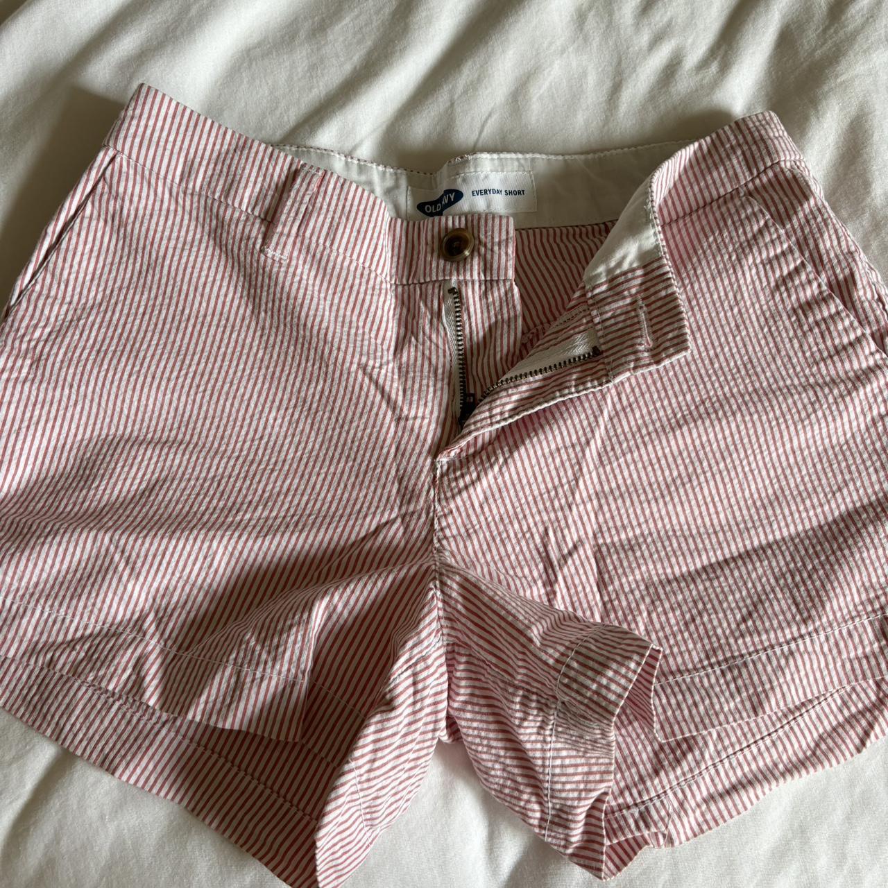 Striped Shorts Old Navy Gingham Shorts Elasticized High-Waisted