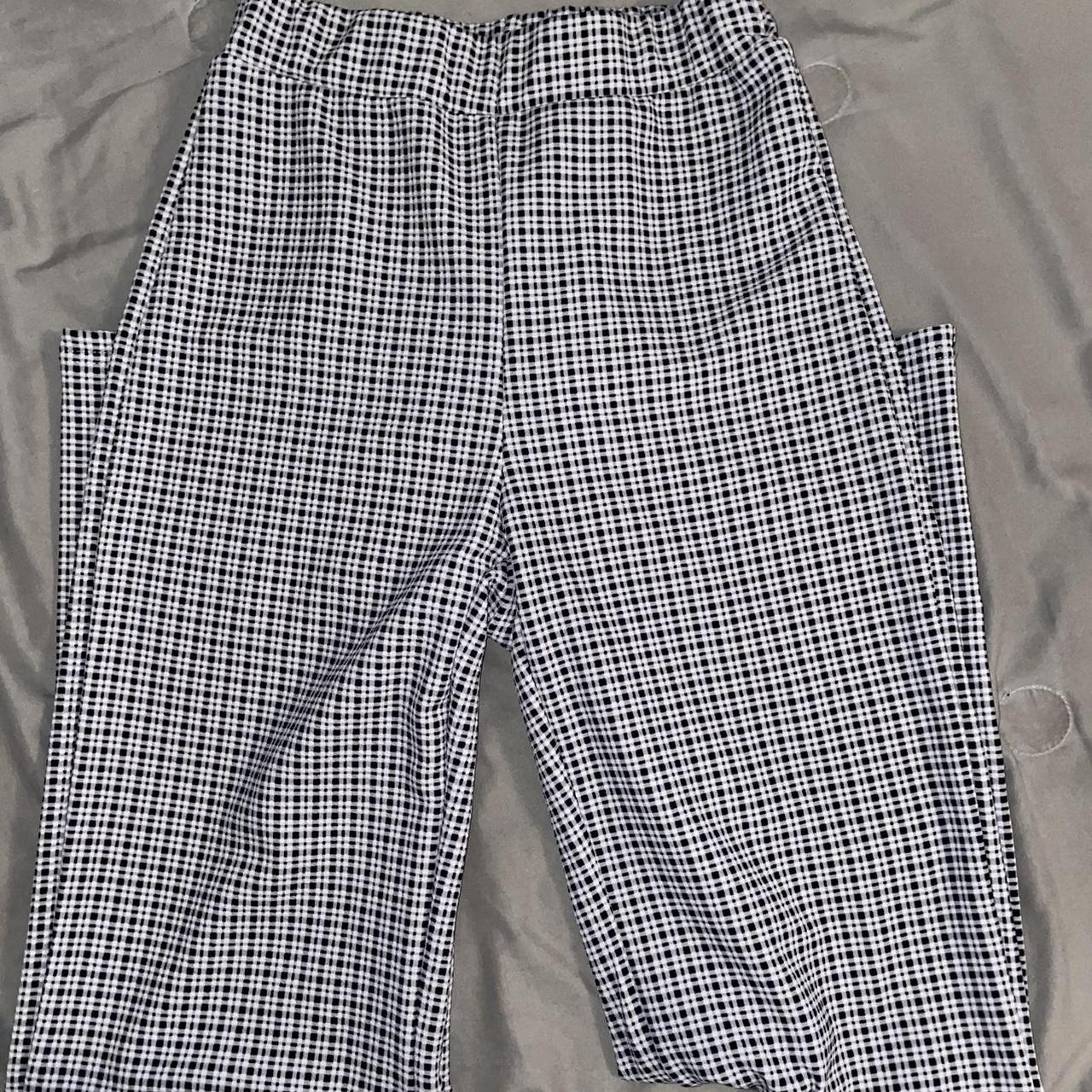 Plaid Pants - size XS ( 2 ) - high waist -... - Depop