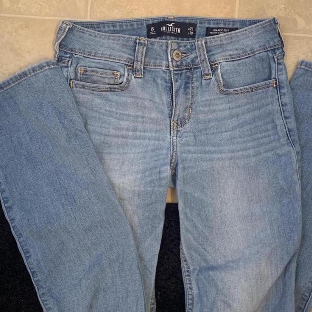 Hollister bootcut low rise Size 1S W25 L30 Good... - Depop