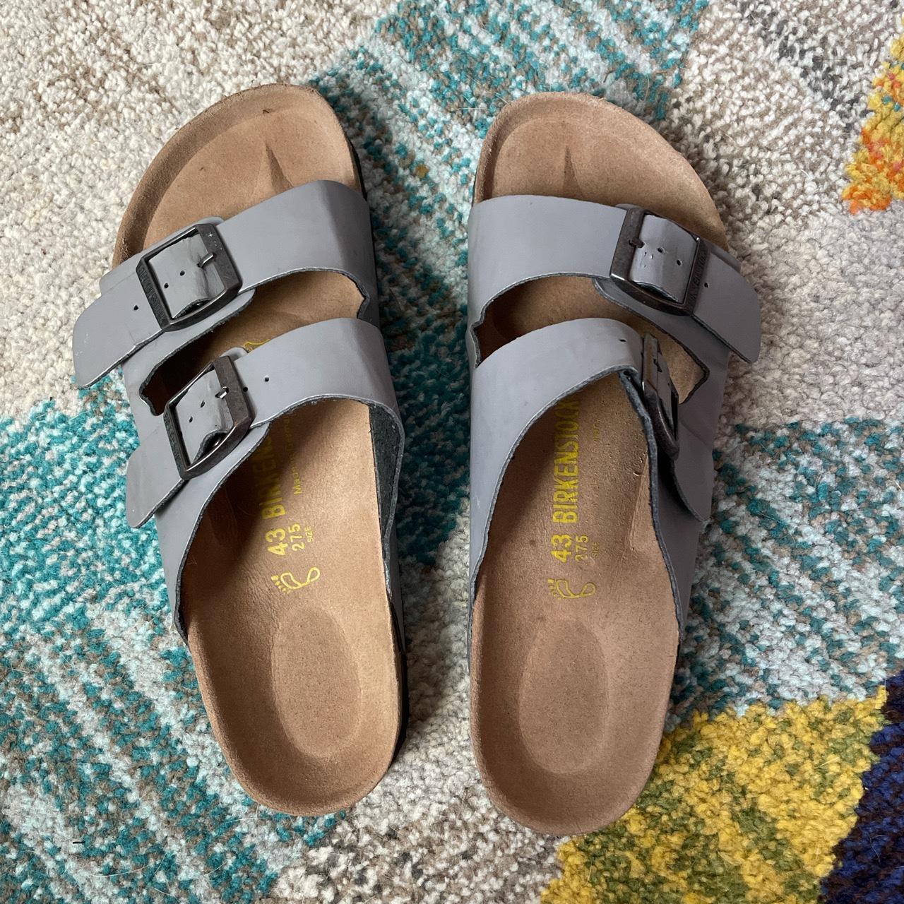 mens silver birkenstocks