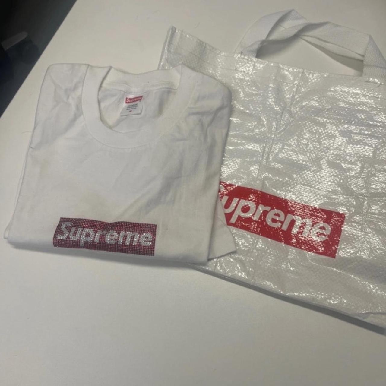 Made In Canada Vs Fake Swarovski Supreme Box Logo Supreme