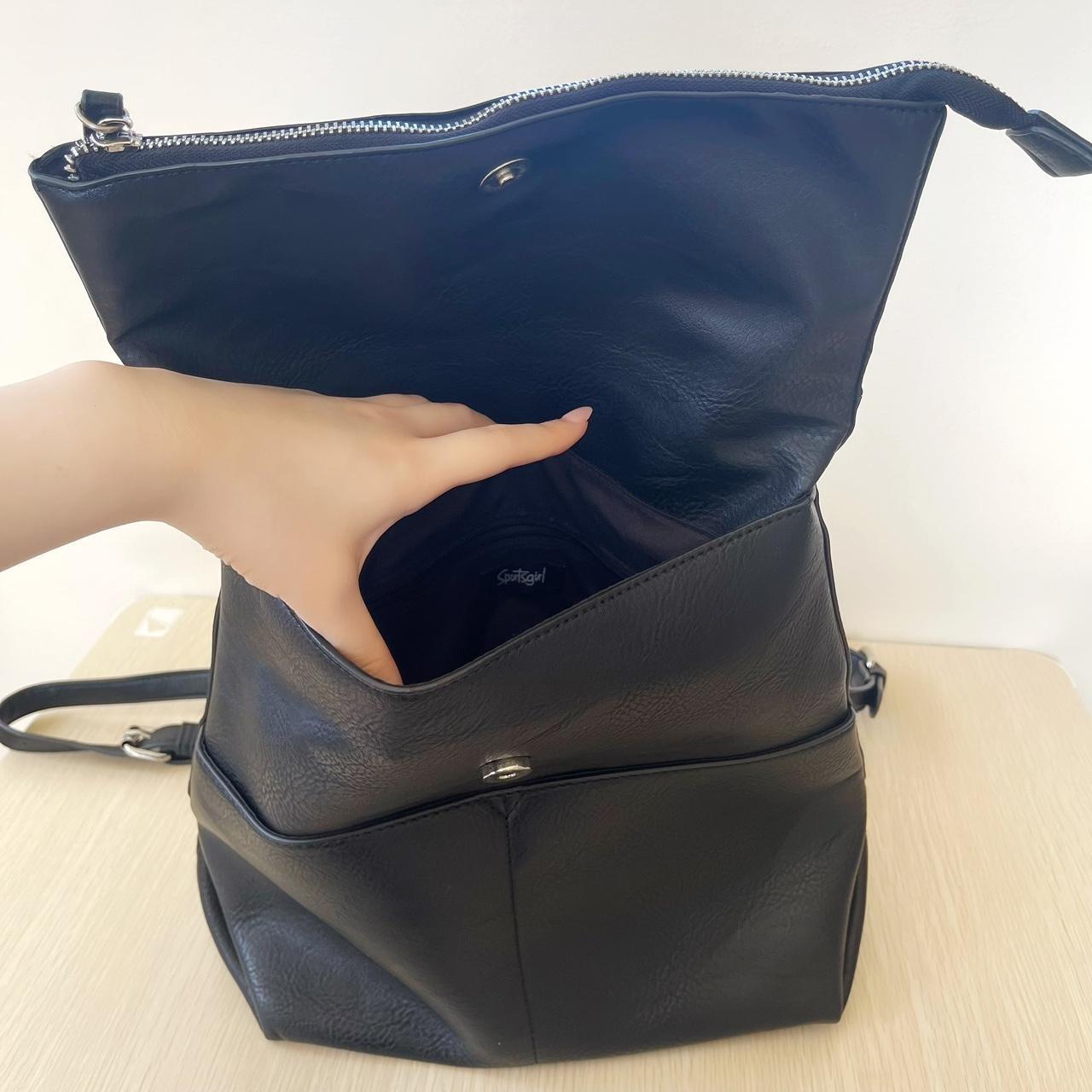 SPORTSGIRL Black leather backpack Only worn... Depop