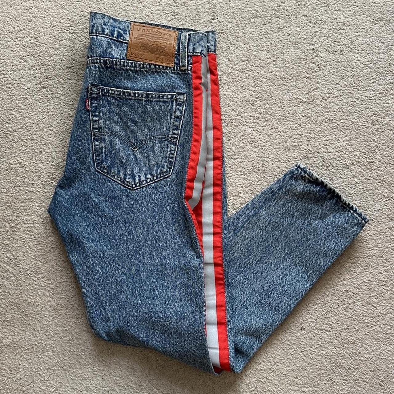 Levis jeans side stripe hotsell