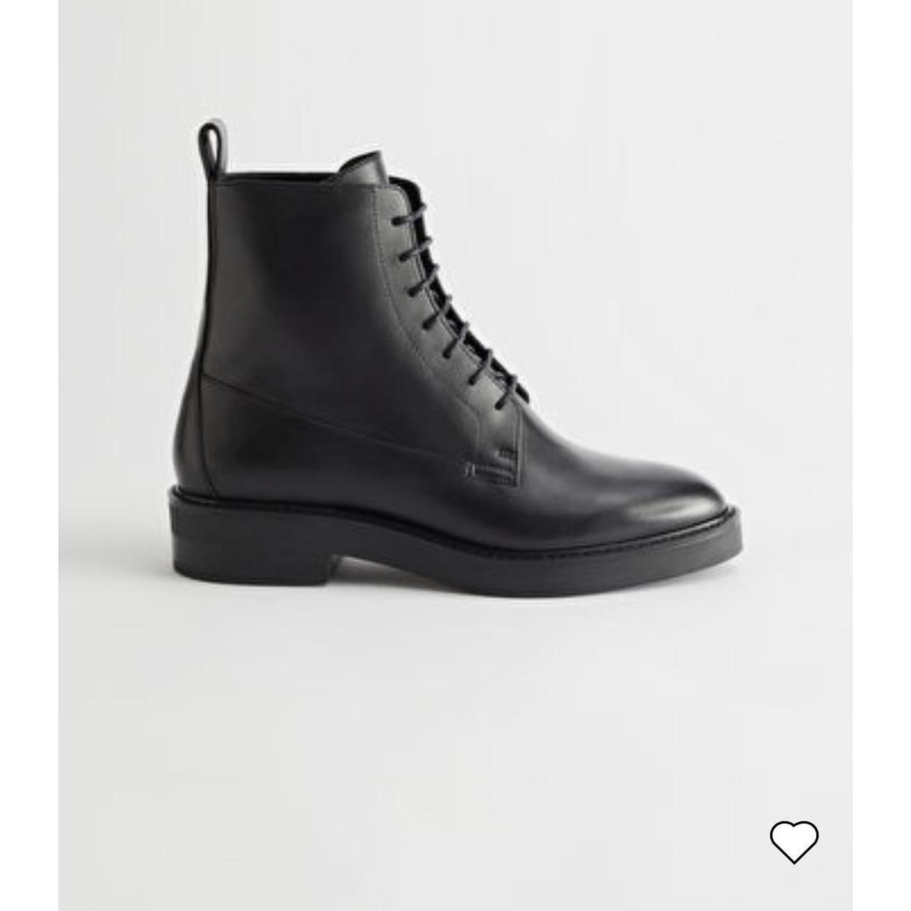 & other stories lace up leather boots