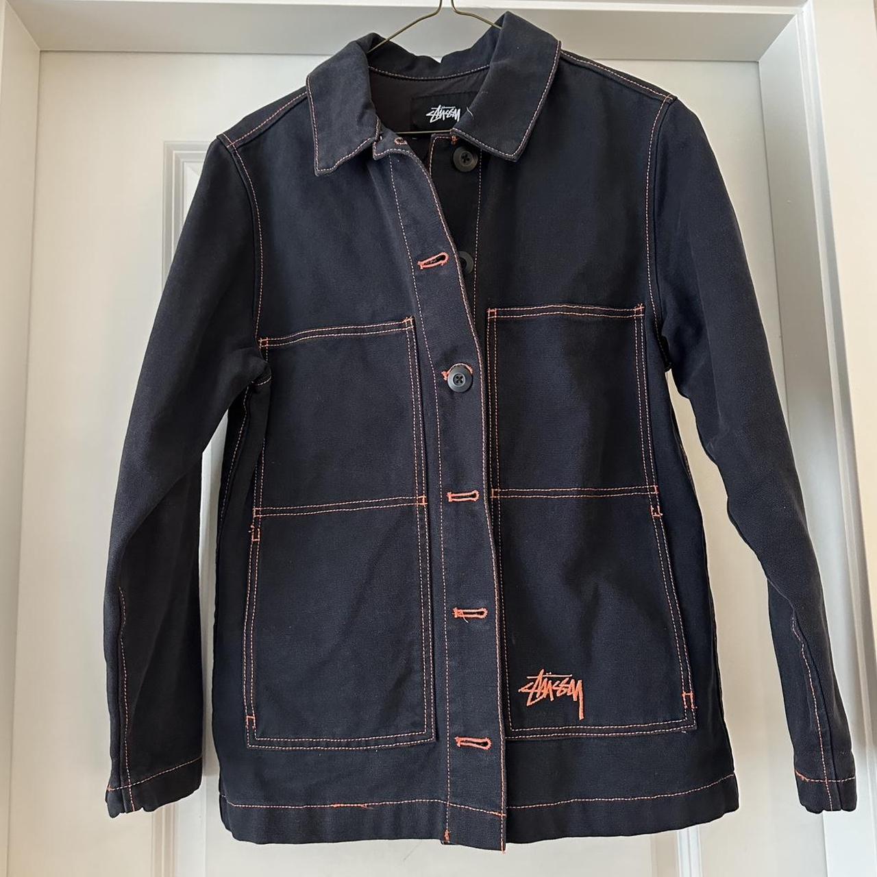 Stussy Womens Solid Chore Jacket oversized jacket | Depop