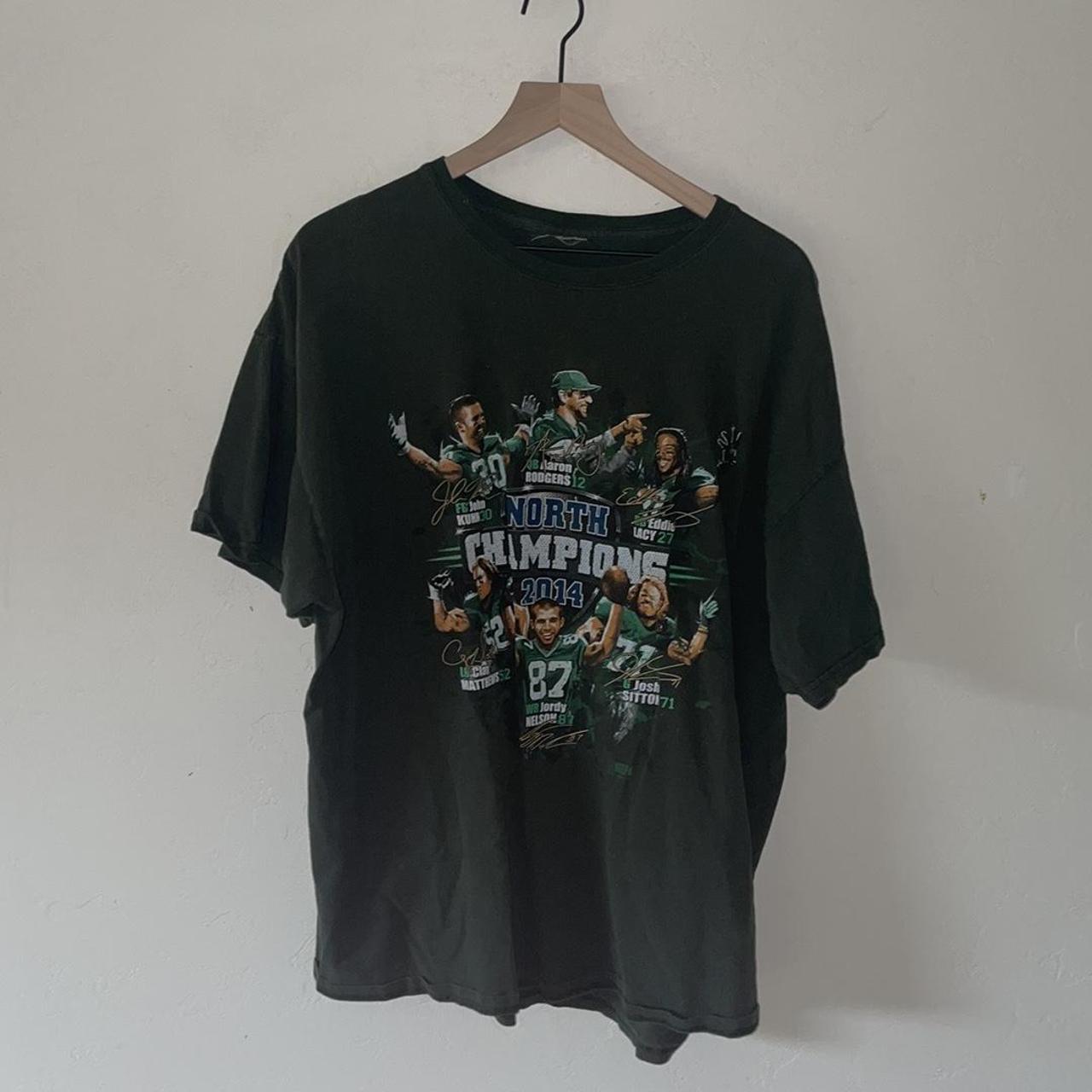 Majestic Green Bay Packers T-Shirt Sz L - Large Used - Depop