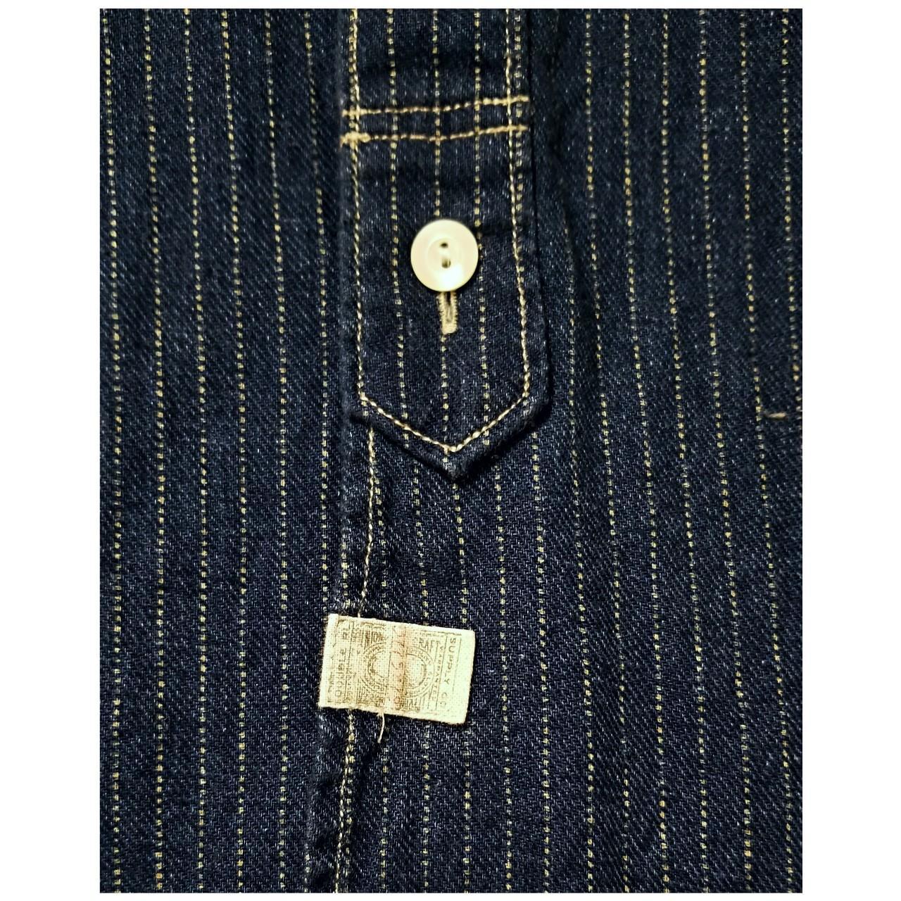 RRL RALPH LAUREN DOUBLE RL INDIGO WABASH STRIPE... - Depop