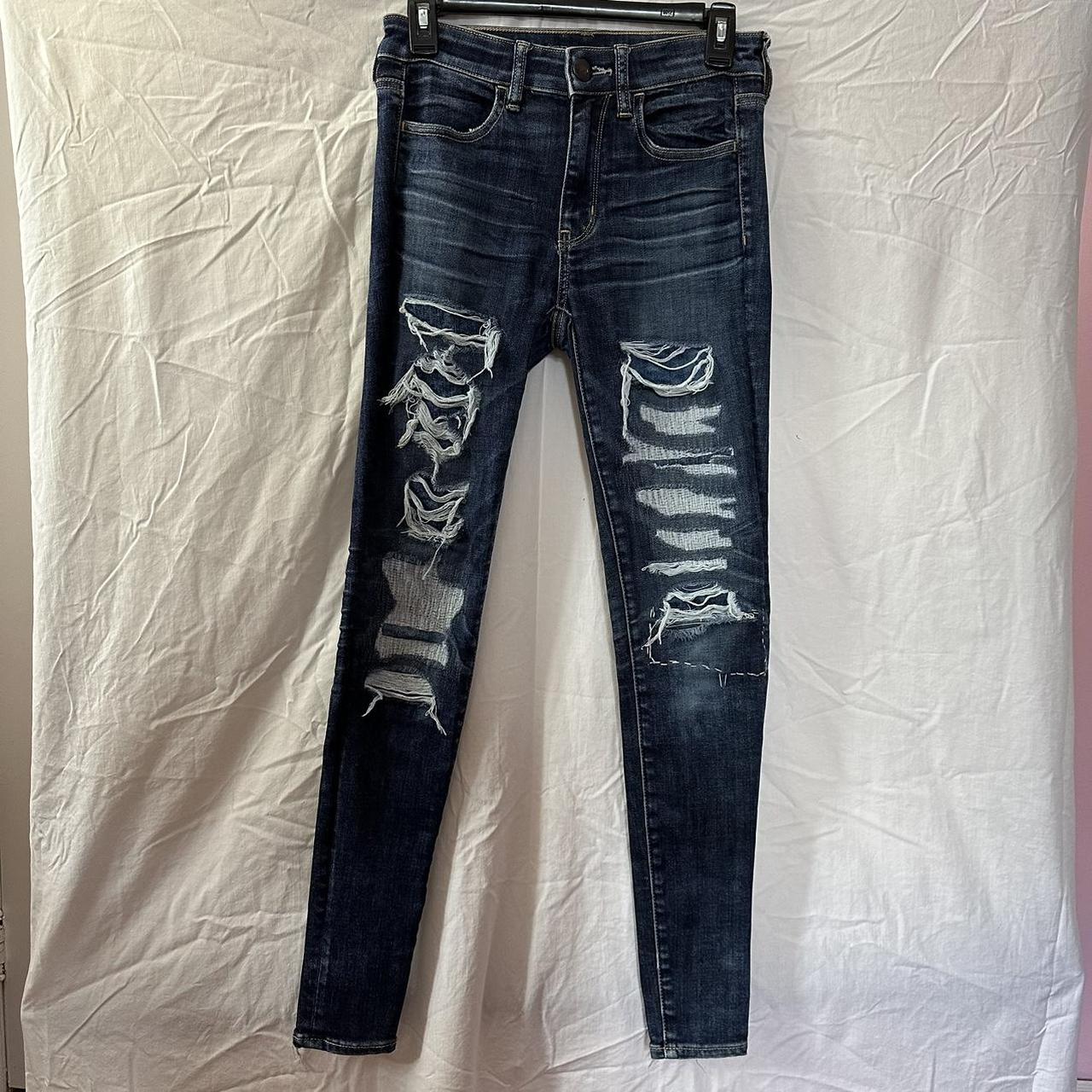 Dark blue best sale jeans american eagle