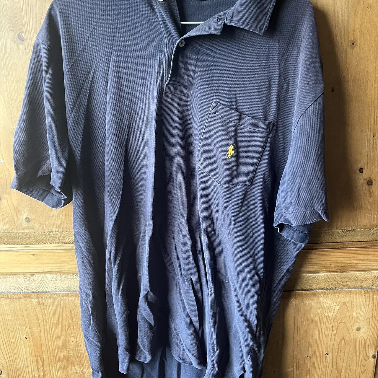 Ralph Lauren polo shirt with yellow horse and. Depop