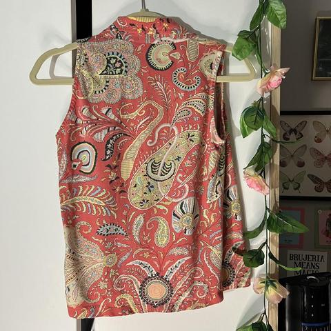 Vintage ETRO Designer Tapestry Paisley Shoulder - Depop