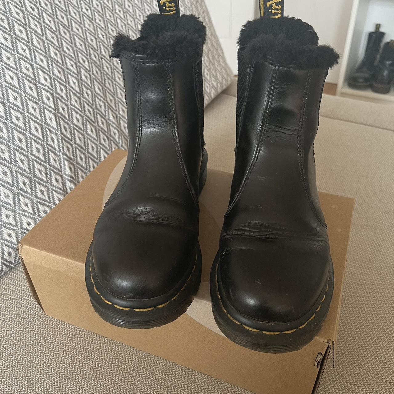 🌟Dr Martens Fluffy Chelsea Boots🌟 size 3 Depop