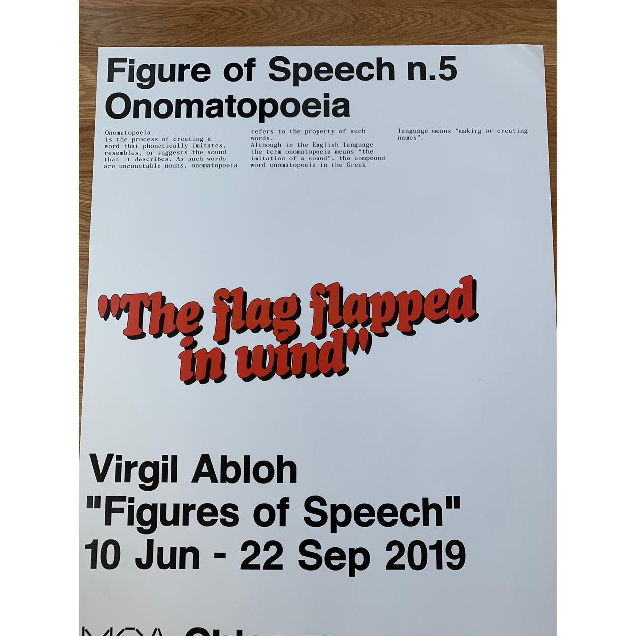 Virgil Abloh Figures of Speech outlets n.4 Metaphor Poster