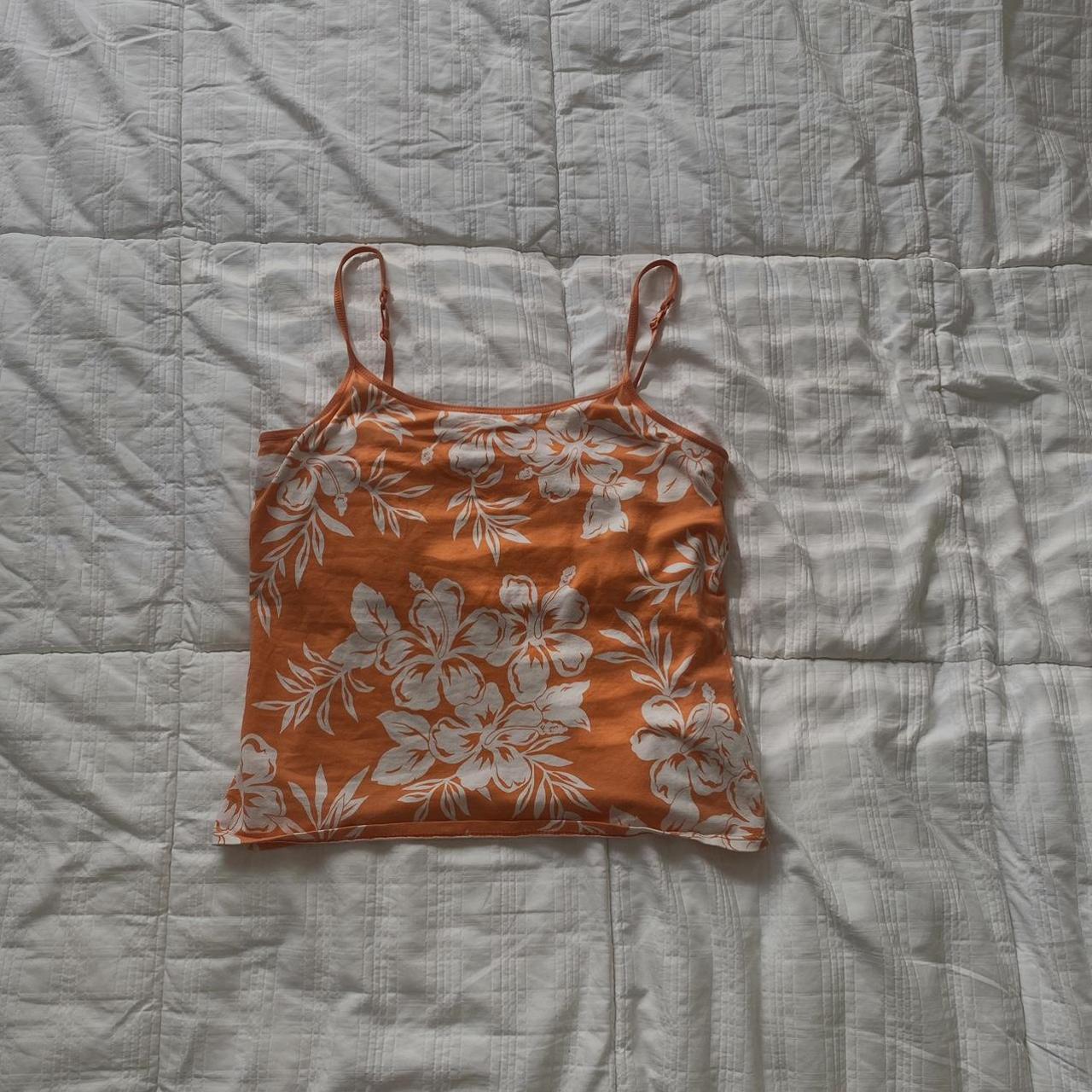 coconut girl hawaii floral primo cami {medium large} Depop