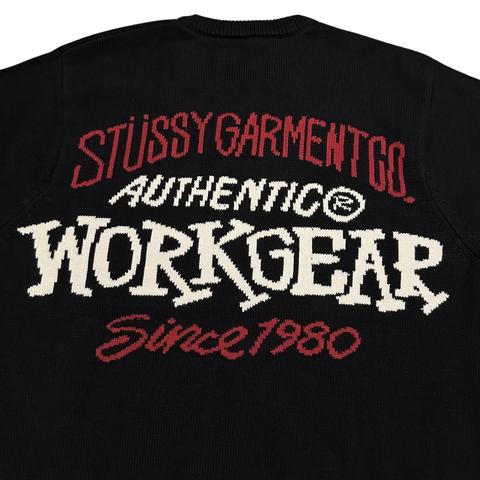 STUSSY AUTHENTIC WORKGEAR KNIT SWEATER •Size... - Depop