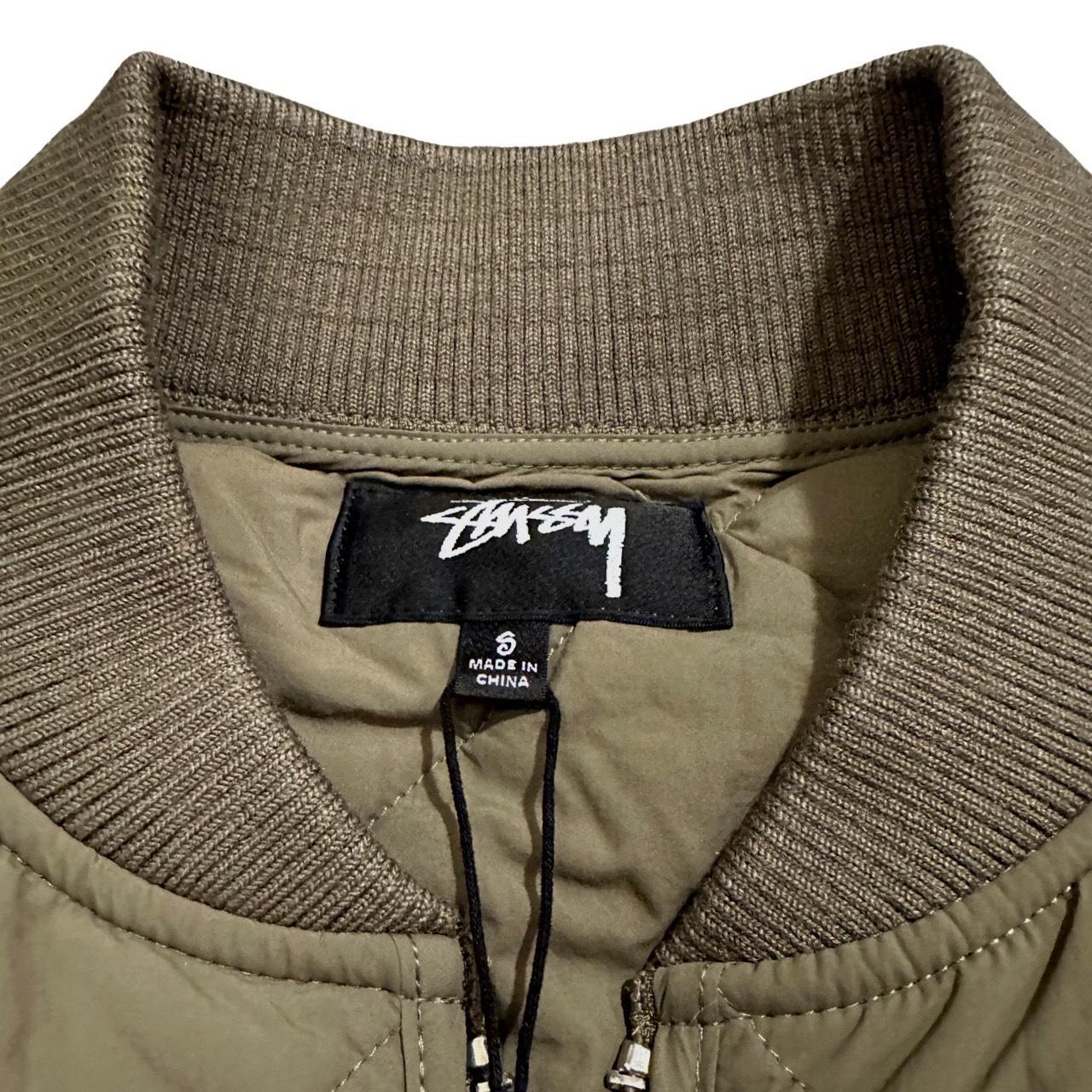 Stussy quilted military on sale jacket