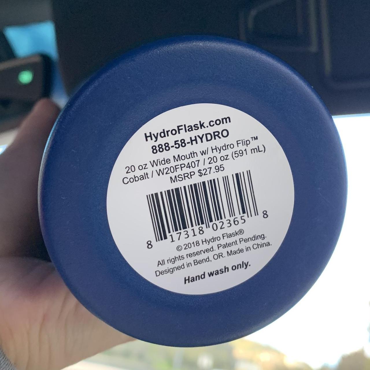 Hydro Flask Lid & Cap blue wide mouth flex - Depop