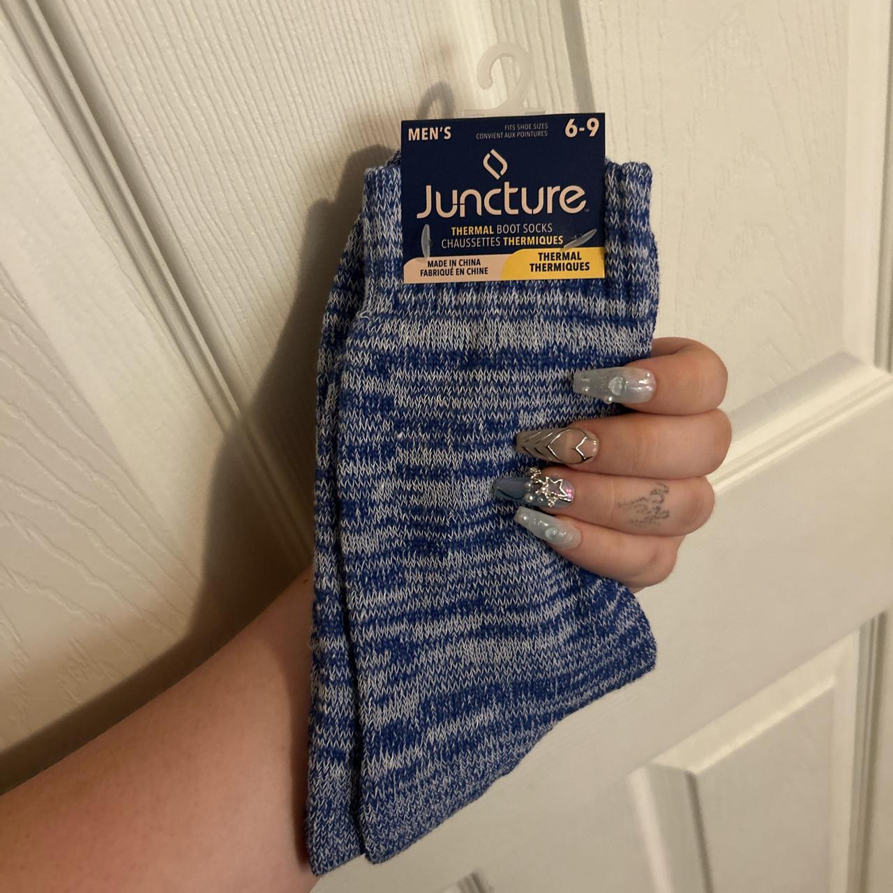 juncture men’s size 69 thermal boot socks. white... Depop