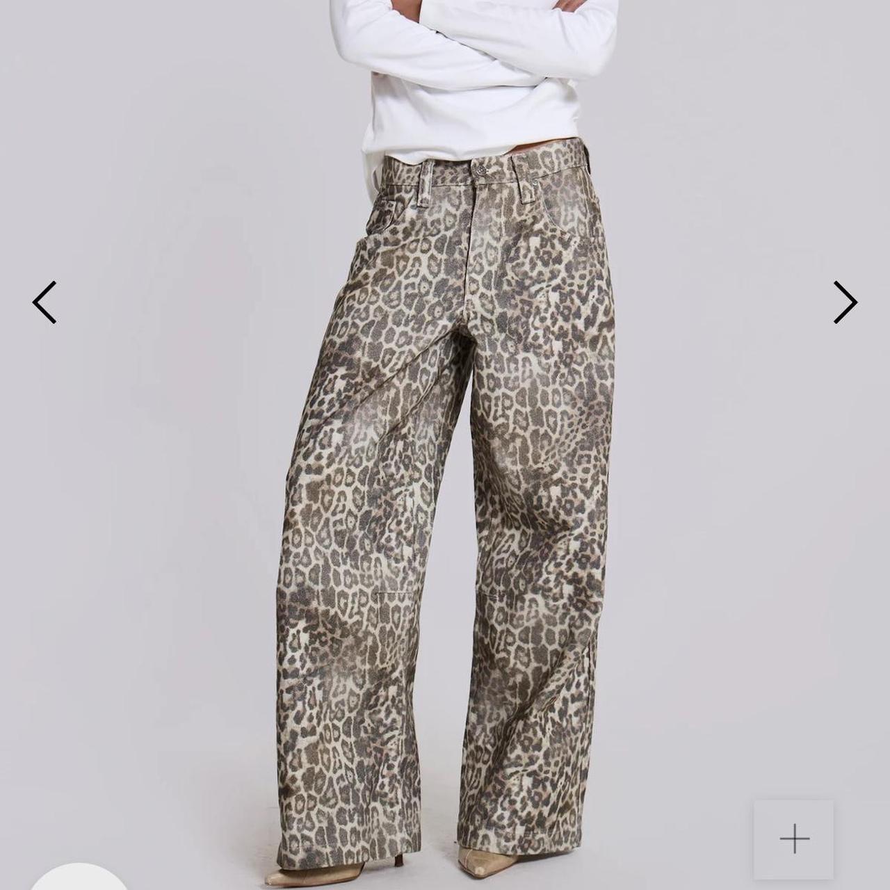 Jaded London Colossus Jeans Leopard Fade Original | Depop