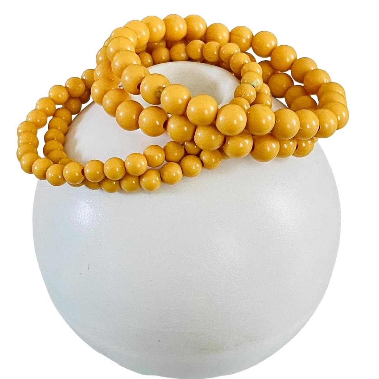 Women's Bracelet - Yellow – 80’s stackable plasti… - image 2