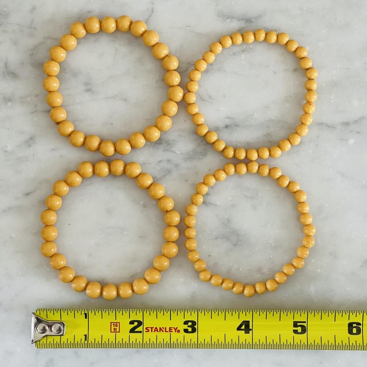 Women's Bracelet - Yellow – 80’s stackable plasti… - image 4