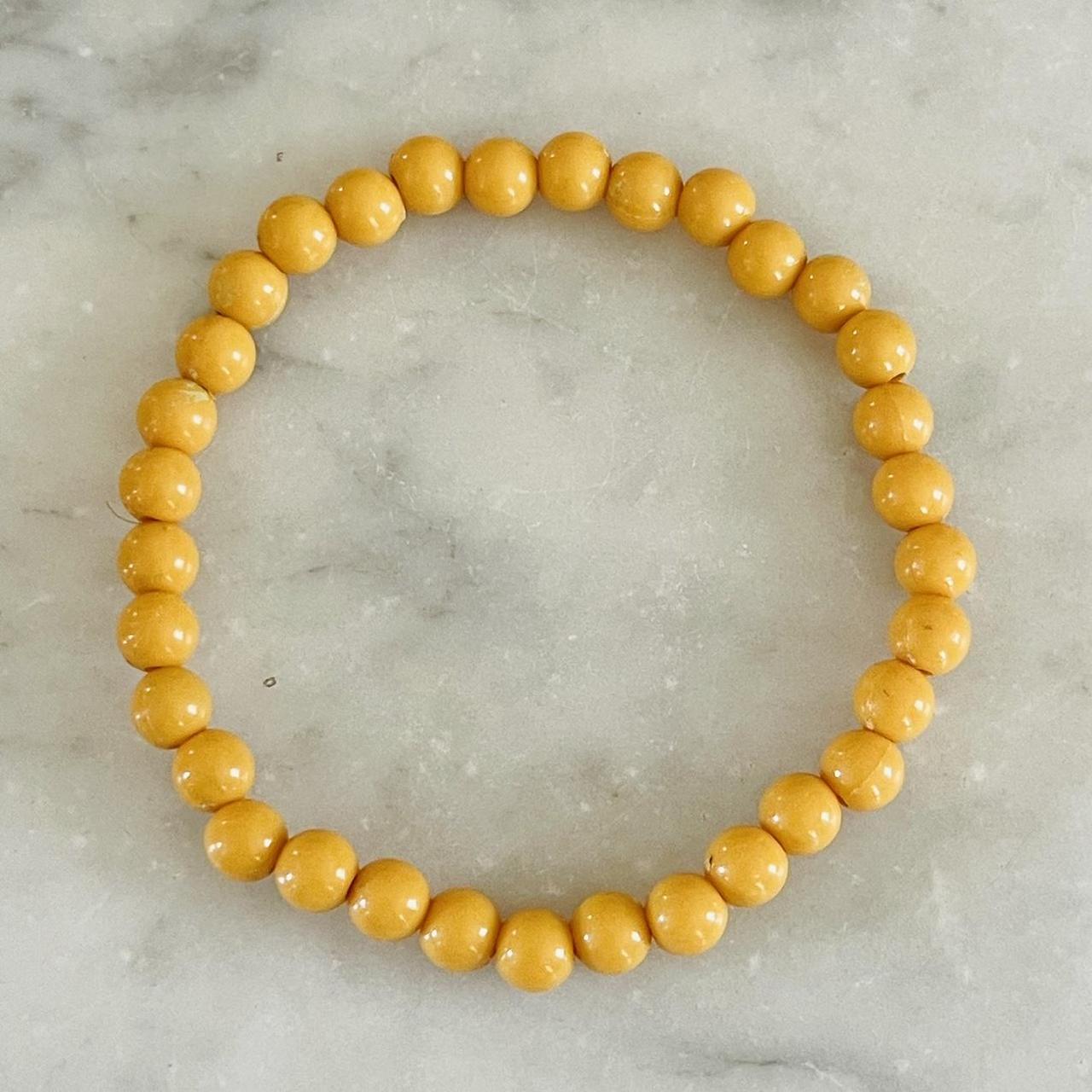 Women's Bracelet - Yellow – 80’s stackable plasti… - image 5
