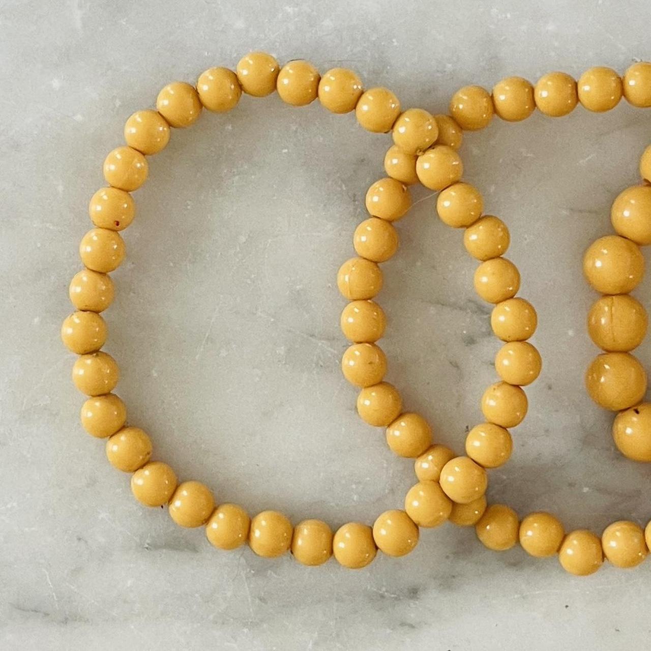 Women's Bracelet - Yellow – 80’s stackable plasti… - image 6