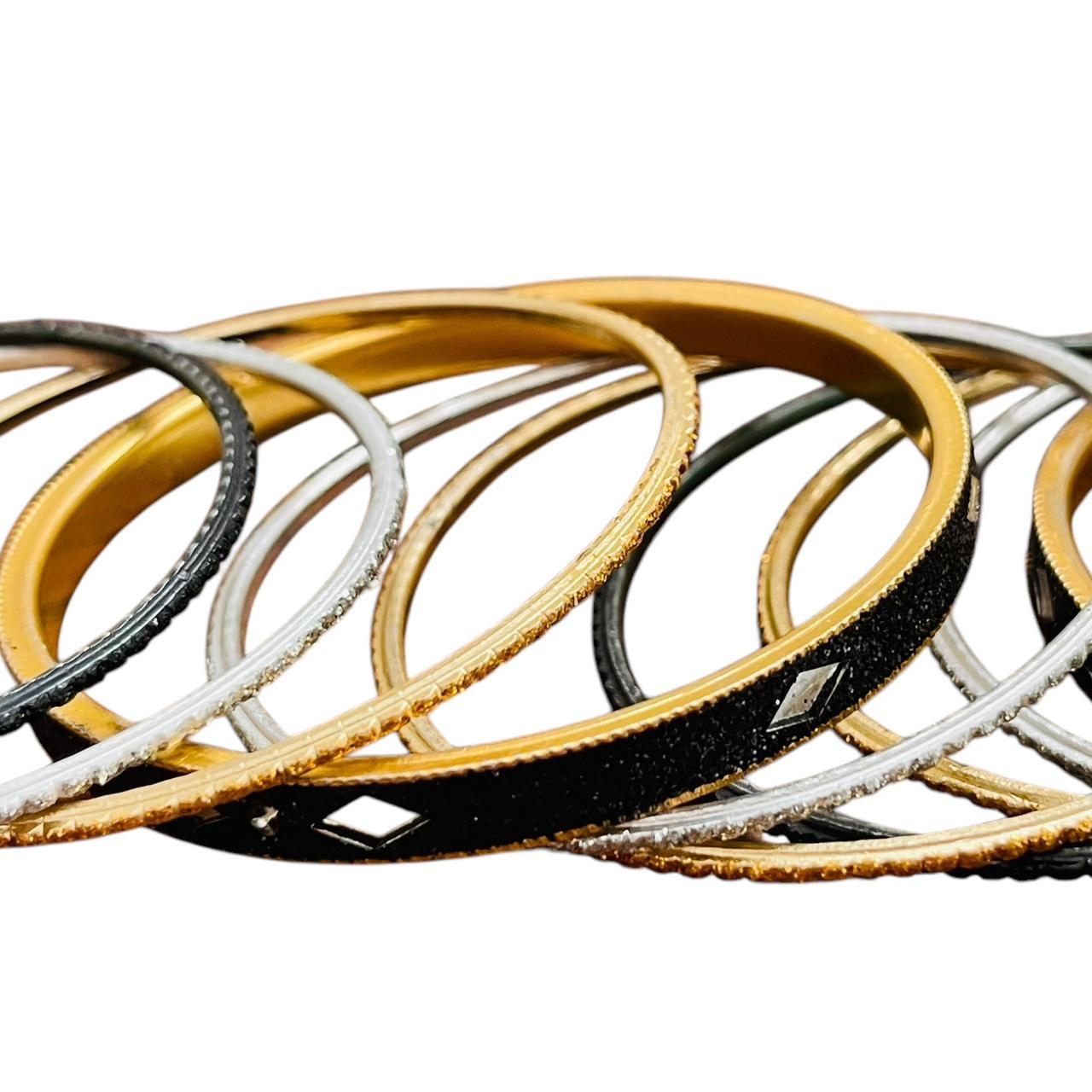 Women's Bracelet - Multi/Black – Stackable bangle… - image 7