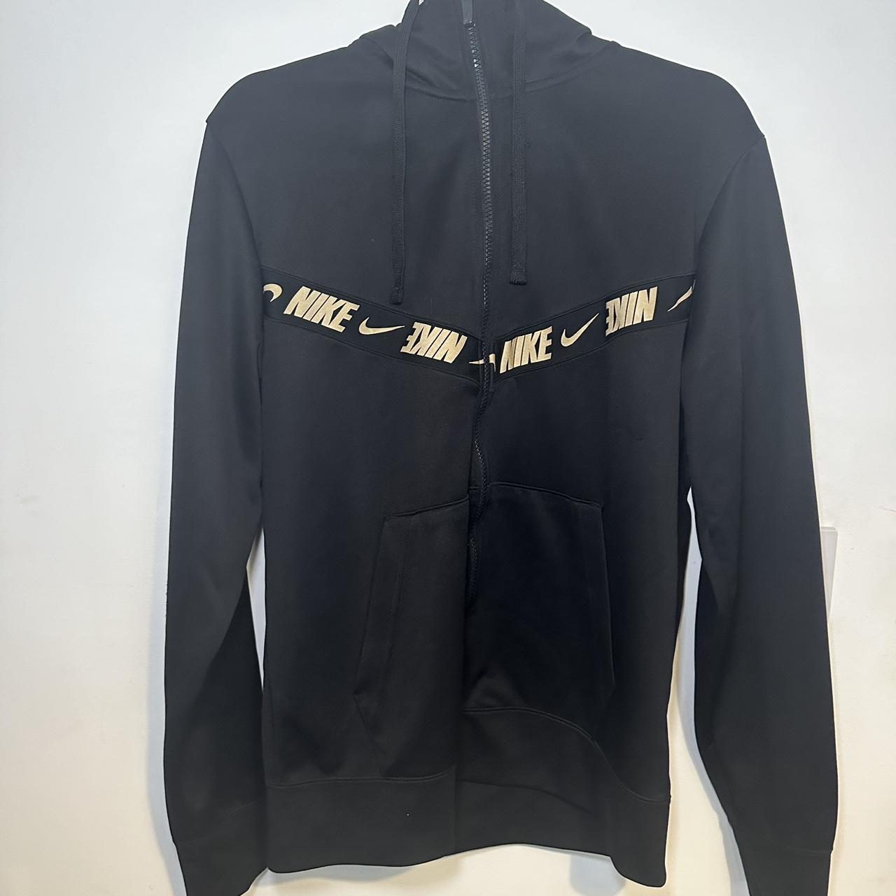 black and gold nike tracksuit