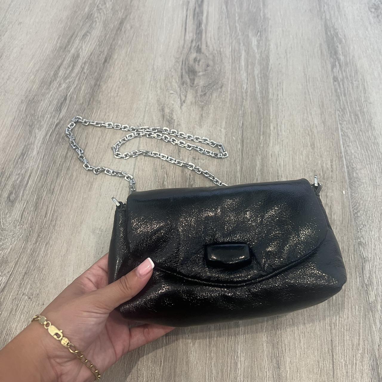 Metallic crossbody store bag zara