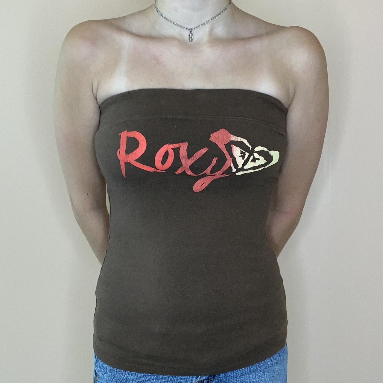 Roxy Women's Brown and Pink Top (2)