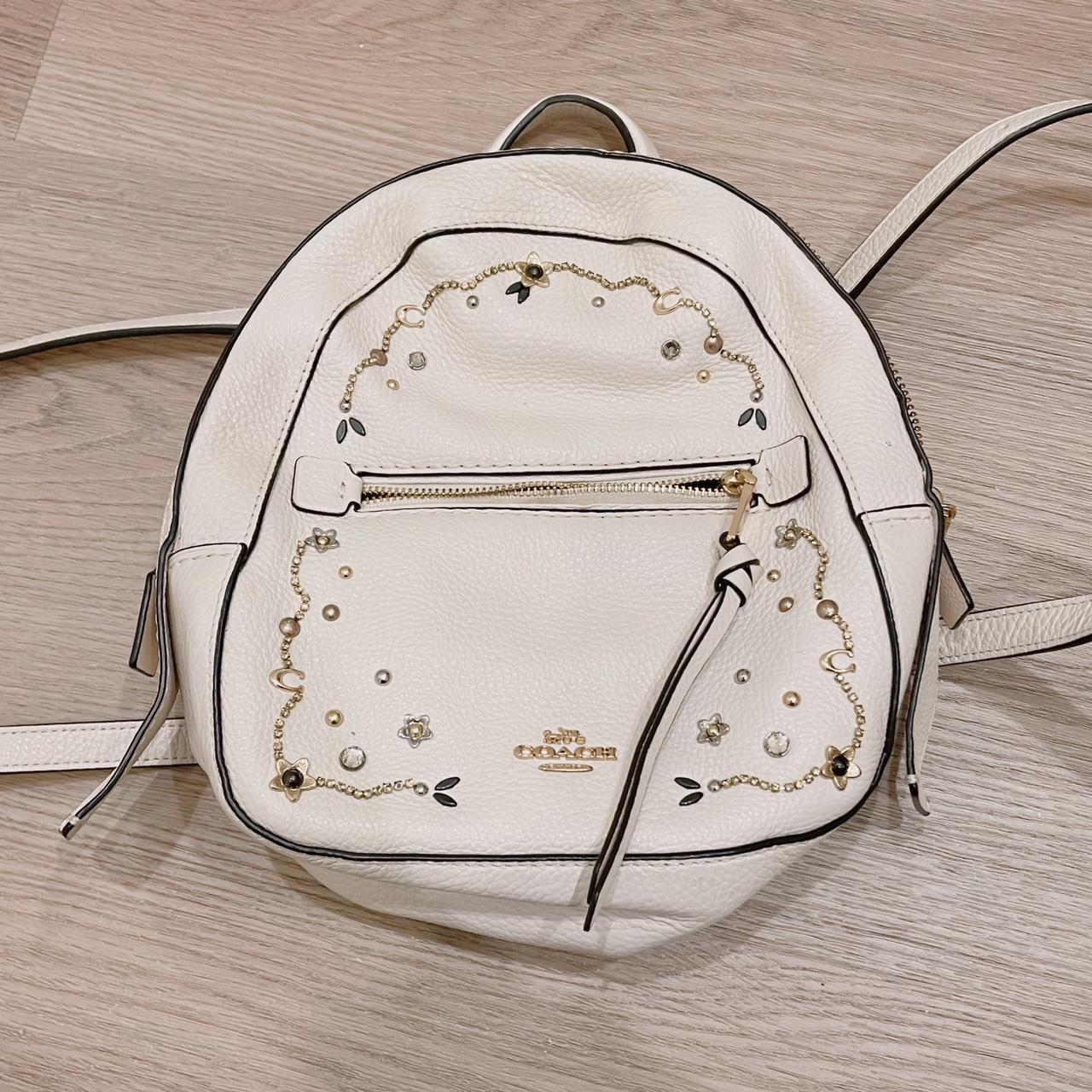 Coach andi cheap backpack white