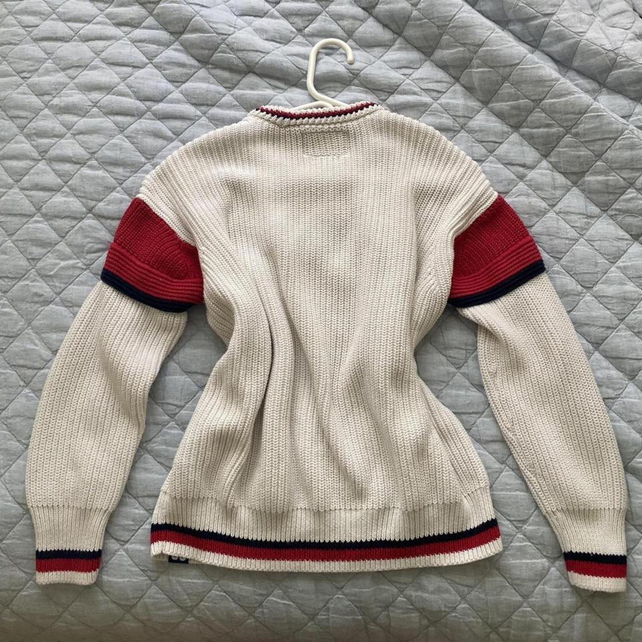Superdry Women's White and Red Sweatshirt (2)